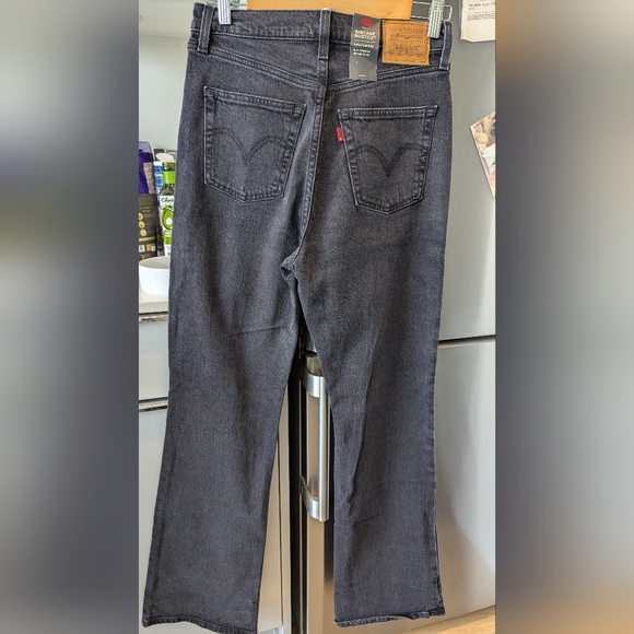 Levi's Ribcage Boot Dark Grey 28 New with Tags - Picture 2 of 5